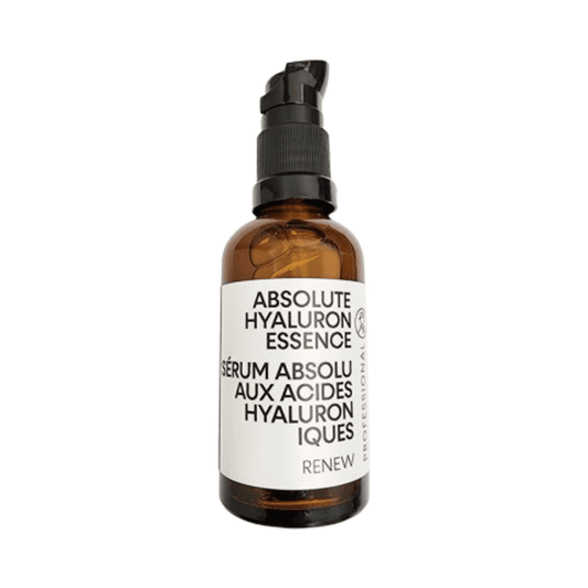 Alex Cosmetics Absolute Hyaluron Essence serum med hyaluronsyre, kollagen og aloe vera for ansikts- og halshydrering og rynkebehandling.