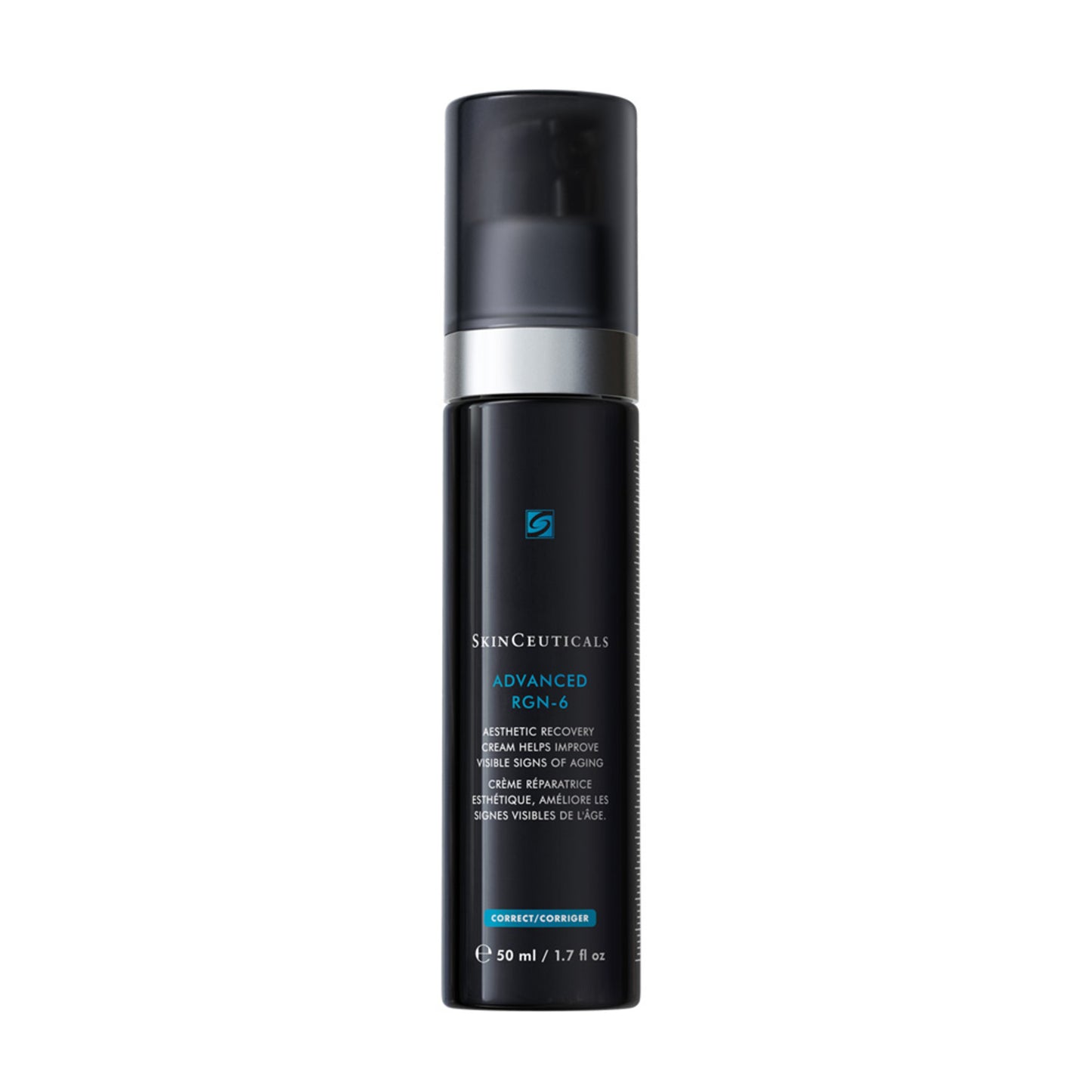 Front view of SkinCeuticals Advanced RGN-6, a laser-inspired anti-aging moisturizer targeting fine lines, redness, and post-procedure skin.