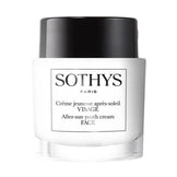 Sothys After-sun Youth Face Cream packaging featuring minimalist design, perfect for post-sun skincare and moisturizing sensitive skin.