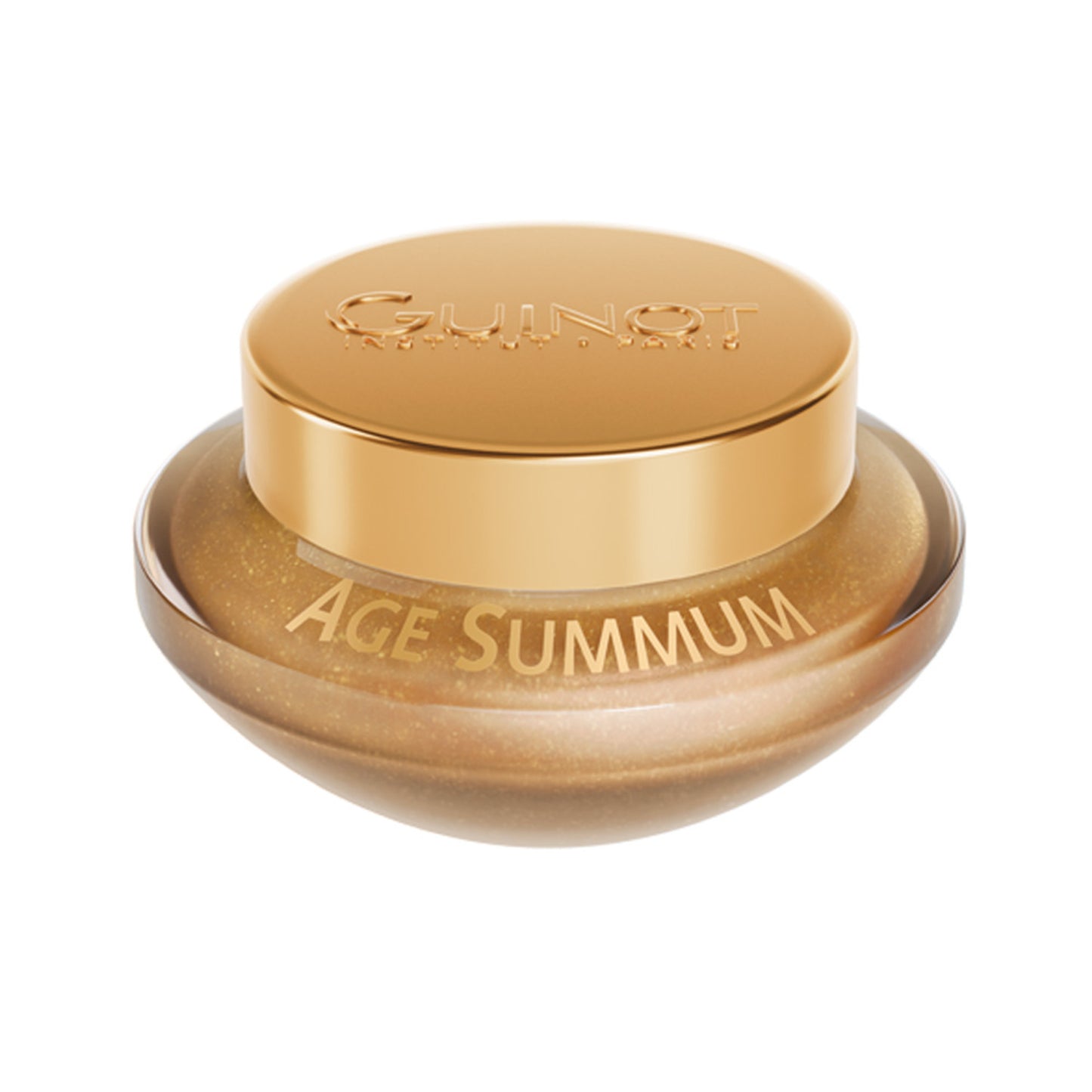 Luxurious Guinot Age Summum Scrub Skin Exfoliator in golden packaging. Ideal for face care to cleanse and rejuvenate dull skin.
