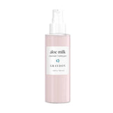 Graydon Aloe Milk Cleanser 100ml with outer packaging, featuring niacinamide, black tea, and aloe for gentle facial cleansing.