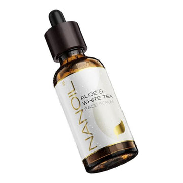 Nanoil Aloe White Tea Face Serum bottle with dropper