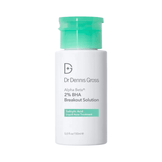 Dr Dennis Gross Breakout Solution 2% BHA Face Serum in 150ml bottle for acne treatment and smoother skin texture.