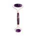 Circcell Amethyst Roller - Luksuriøst hudplejeværktøj lavet med poleret ametyst og rosa guld-accenter, ideel til ansigtsmassage og anti-aging pleje.