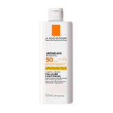 La Roche Posay SPF 50 Sunscreen in 125ml bottle with mineral broad spectrum protection for sensitive skin. Ultra-fluid body lotion with light finish.