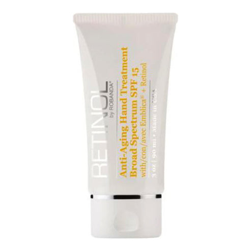 Retinol ag Robanda Frith-Aosú Cóireála Láimhe SPF 15