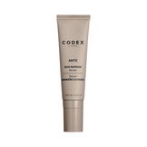Codex Beauty Antü Brightening Eye Cream in a sleek beige tube with twist cap, designed for hydrating and firming delicate under-eye skin.