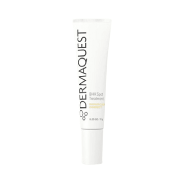Dermaquest BHA Spot Treatment - BHA Spot Treatment | Acne Care in a white 0.25 oz tube, ideal for targeting blemishes and acne-prone skin.