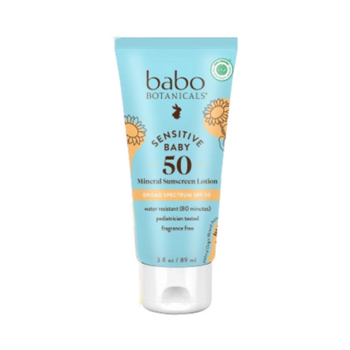 Babo botanicals følsom baby mineral solcreme lotion SPF 50