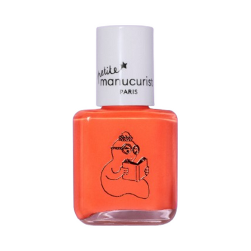 Close-up of yellow glitter Barbapapa Nail Polish - Kids Nail Polish by Manucurist, showing rich shimmer and smooth texture.