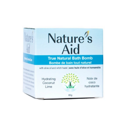 Nature's Aid Bath Bomb - Hydrating Coconut and Lime