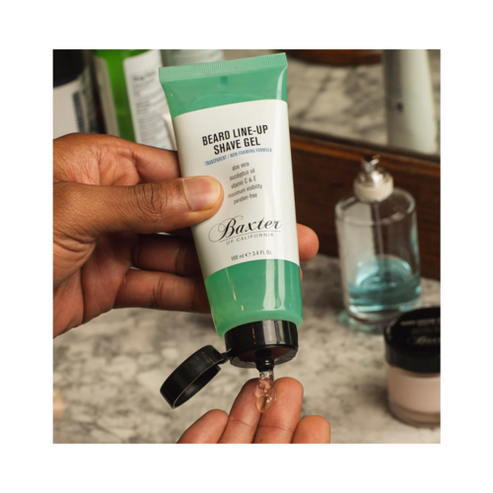 加利福尼亞鬍鬚陣容剃須凝膠的巴克斯特