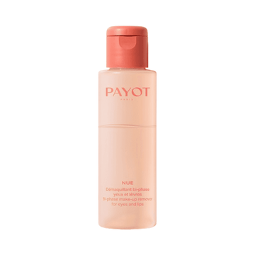 Payot Bi-phase Eye and Lip Make-up Remover with dual-phase formula for sensitive skin. Ideal for gentle makeup removal from eyes and lips.