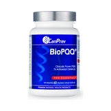 CanPrev BioPQQ herbal supplement bottle with 60 vegetable capsules, offering 7x antioxidant defense for oxidative stress support. Available at eSkinStore.