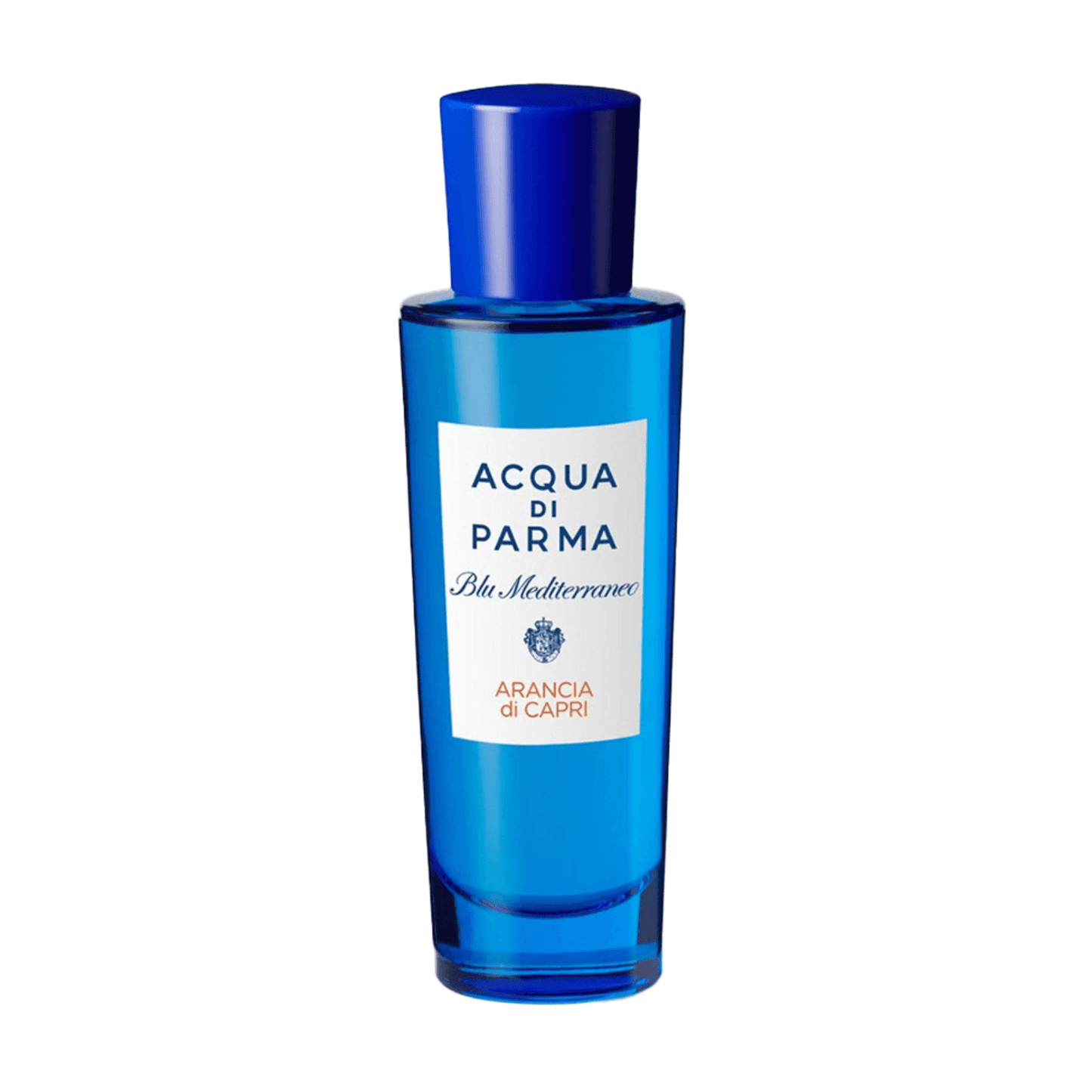 Arancia di Capri Fragrance - Acqua Di Parma in a sleek blue bottle, a citrus-infused men's fragrance with mandarin, lemon, and orange notes.