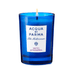 Luxury Acqua Di Parma Blu Mediterraneo Panarea Scented Candle with notes of juniper, lemon, and rose for tranquil ambiance in home settings.