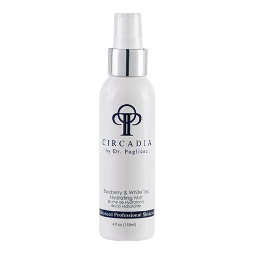 Circadia Blueberry and White Tea Hydrating Mist 4 oz bottle with antioxidant-rich formula for dry skin. Shop Circadia at eSkinStore.
