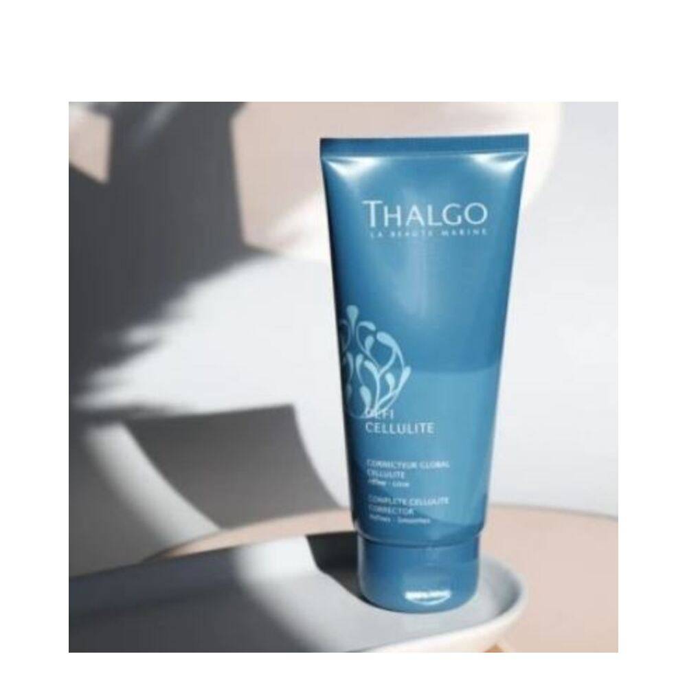 Thalgo Peel - Cellulite Reduction Cream displayed on a minimal surface, designed to smooth and firm skin with algae and jojoba extracts.