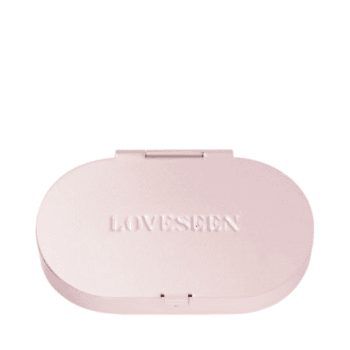 LoveSeen Brass Box Eyelash Storage in vibrant yellow, a bold and functional accessory for storing makeup lashes neatly.