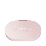 LoveSeen Brass Box Eyelash Storage in vibrant yellow, a bold and functional accessory for storing makeup lashes neatly.