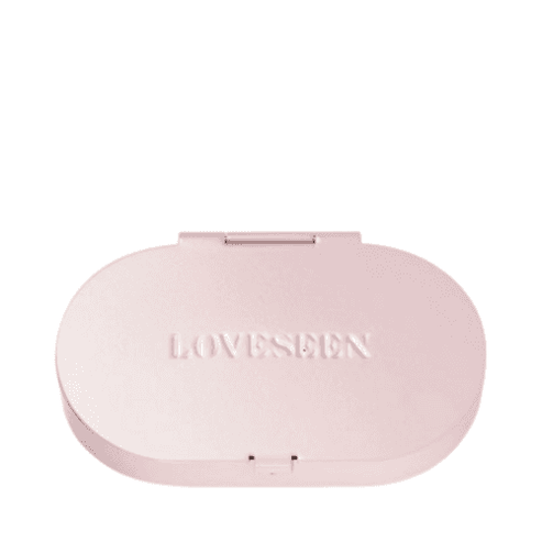 LoveSeen Brass Box Eyelash Storage in vibrant yellow, a bold and functional accessory for storing makeup lashes neatly.