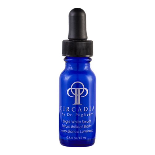 Circadia Bright White Serum 15ml in blue dropper bottle, available at eSkinStore for brightening and reducing hyperpigmentation.
