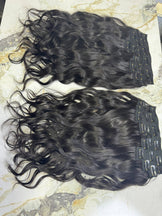 Indian Virgin Wavy Clip On Set