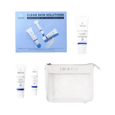 תמונת טיפוח עור פתרונות עור ברורים שלישיית הגנה פגמים