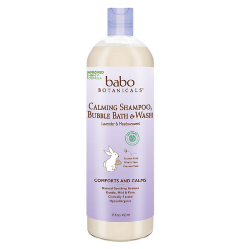 Babo Botanicals Beroligende babyboblebad og vask