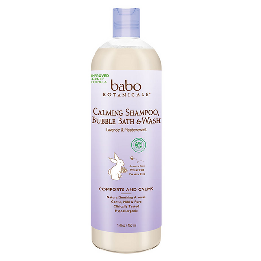 Babo Botanicals Bain moussant et nettoyant apaisant pour bébé