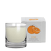 Vela Loma Organics - Refrescante de cítricos, 1 pieza en un frasco de vidrio transparente, empaquetada con ilustraciones de frutas de naranja, ideal para fragancia casera.