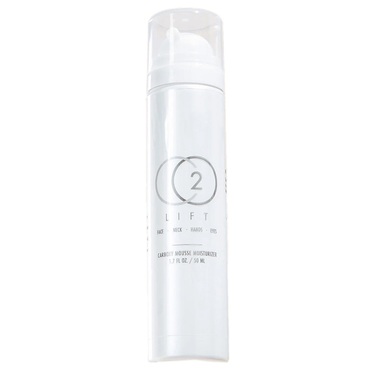 CO2Lift Carboxy Mousse Moisturizer for deep hydration, shown in a minimalist white container. Premium skincare product for daily moisturizing routine.