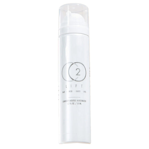CO2Lift Carboxy Mousse Moisturizer for deep hydration, shown in a minimalist white container. Premium skincare product for daily moisturizing routine.