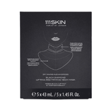 Box of 111SKIN Black Diamond Neck Mask with 5 treatments. Firming and sculpting solution for aging neck skin in luxury skincare.