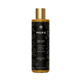 Philip B Body Wash - Botanical Chai in black and gold 340ml bottle, infused with white tea and shea butter for smooth, hydrated skin.