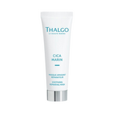 Thalgo Marine Soothing Repair Mask in a sleek white tube, designed to treat sensitive skin with marine-based ingredients for deep skin repair.