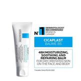 Cicaplast Balm B5 48H moisturizing balm for dry, irritated skin, dermatologist-recommended for face and body care.