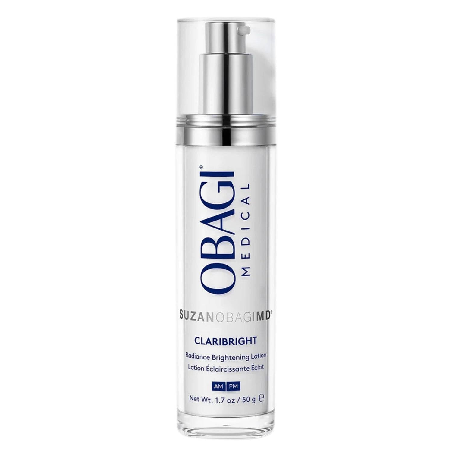 Claribright Radiance Lotion by Obagi for face care. Skin brightening face cream to improve brightness and radiance in 4 weeks.