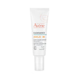 Avene Cleanance Sunscreen SPF 30 Mattifying Mineral Lotion for oily, acne-prone skin in a 50ml white tube with orange and blue text.