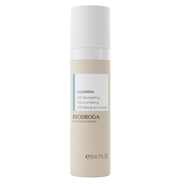 Biodroga Acid Peeling - Radiant Skin Exfoliation in a 50ml beige pump bottle. Ideal for deep cleansing and improving facial skin texture.
