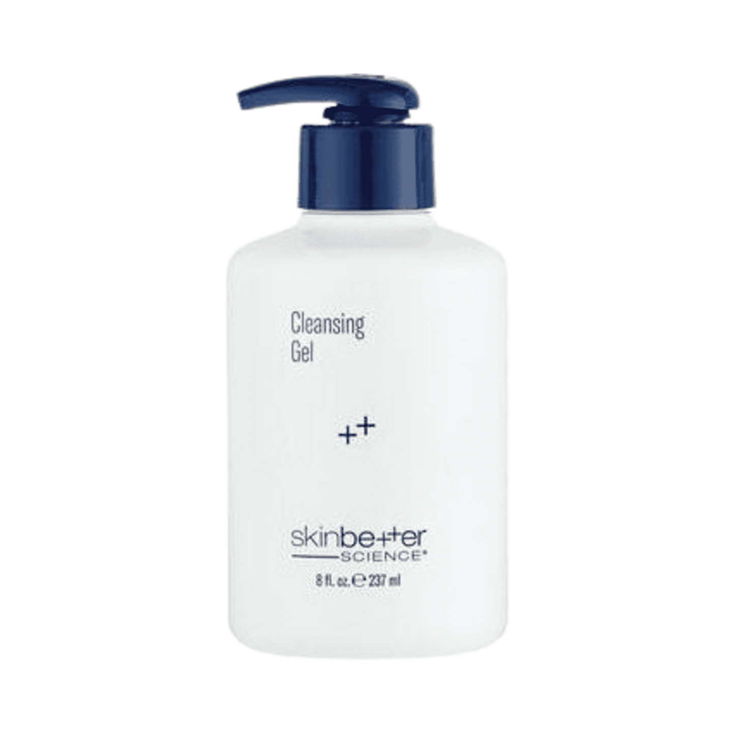 Skinbetter Science Cleansing Gel mild foaming face wash in 8 fl. oz. pump bottle, ideal for gentle facial and neck cleansing.