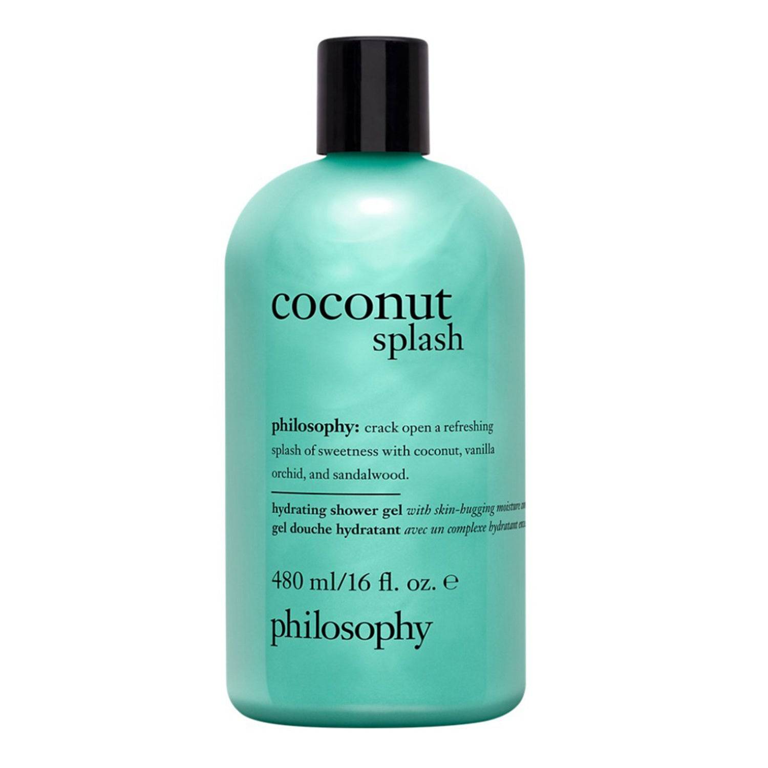 Philosophy Coconut Splash Shower Gel 480 ml - Iconic Moisture | Hydration. Refreshing body wash with coconut, vanilla orchid, and sandalwood.