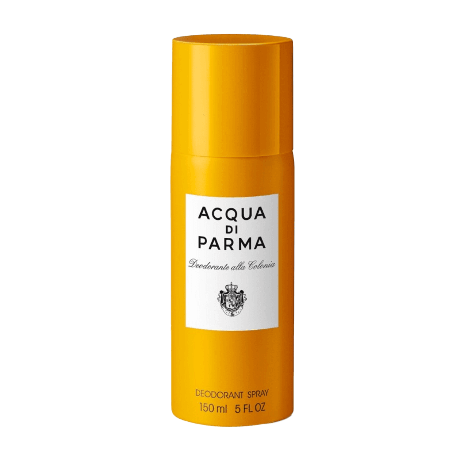 Acqua Di Parma Deodorant Spray 150ml in signature yellow bottle, offering long-lasting freshness and refined scent for daily body care.