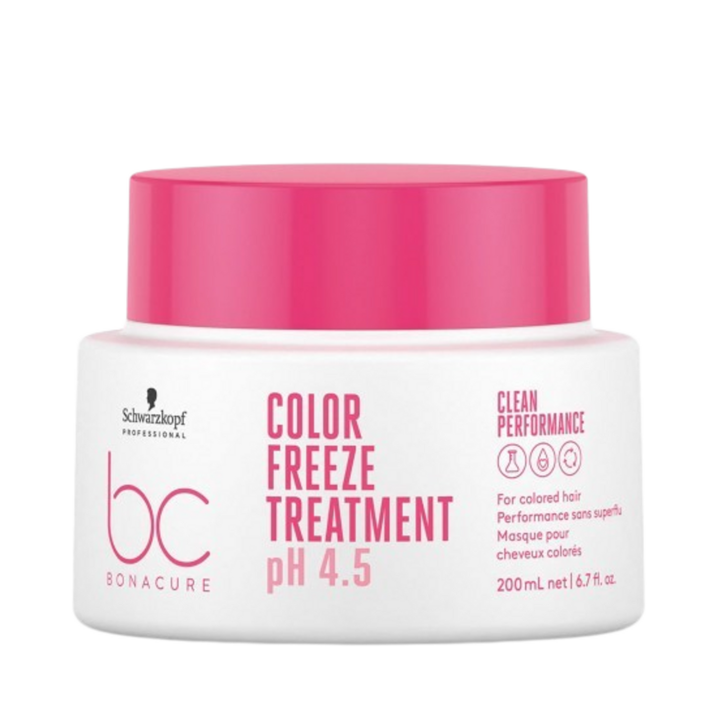 Schwarzkopf Bonacure Color Freeze Treatment pH 4.5 Hair Treatment in 200 ml size, designed for color care and hair shine in the Hair Care category.
