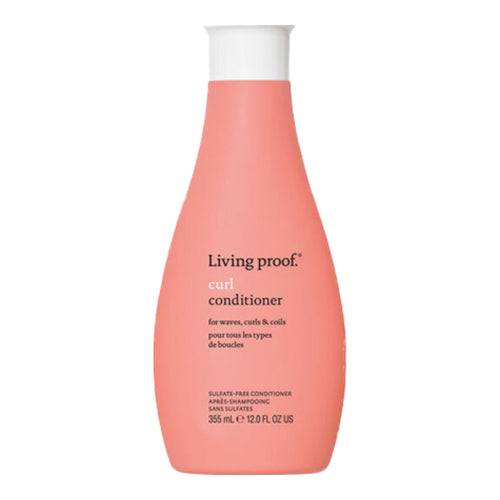 Living Proof Curl Conditioner - Enhance Curls | Moisturizing Care in a 355ml coral bottle. Ideal for waves, curls & coils with sulfate-free formula.