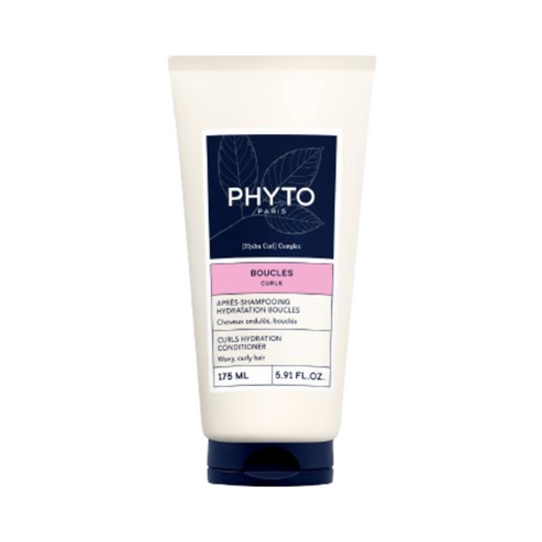 Phyto Curls Conditioner - Hydrating Hair Care in sleek white packaging with pink label, designed for nourishing and detangling curly hair.