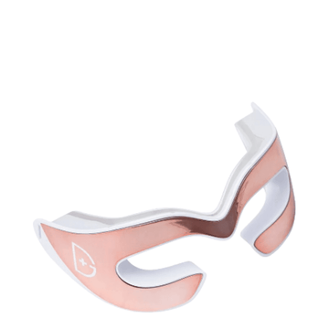 DRx SpectraLite EyeCare Max Pro LED eye mask in rose gold and white, designed for anti-aging eye treatment and collagen boosting.