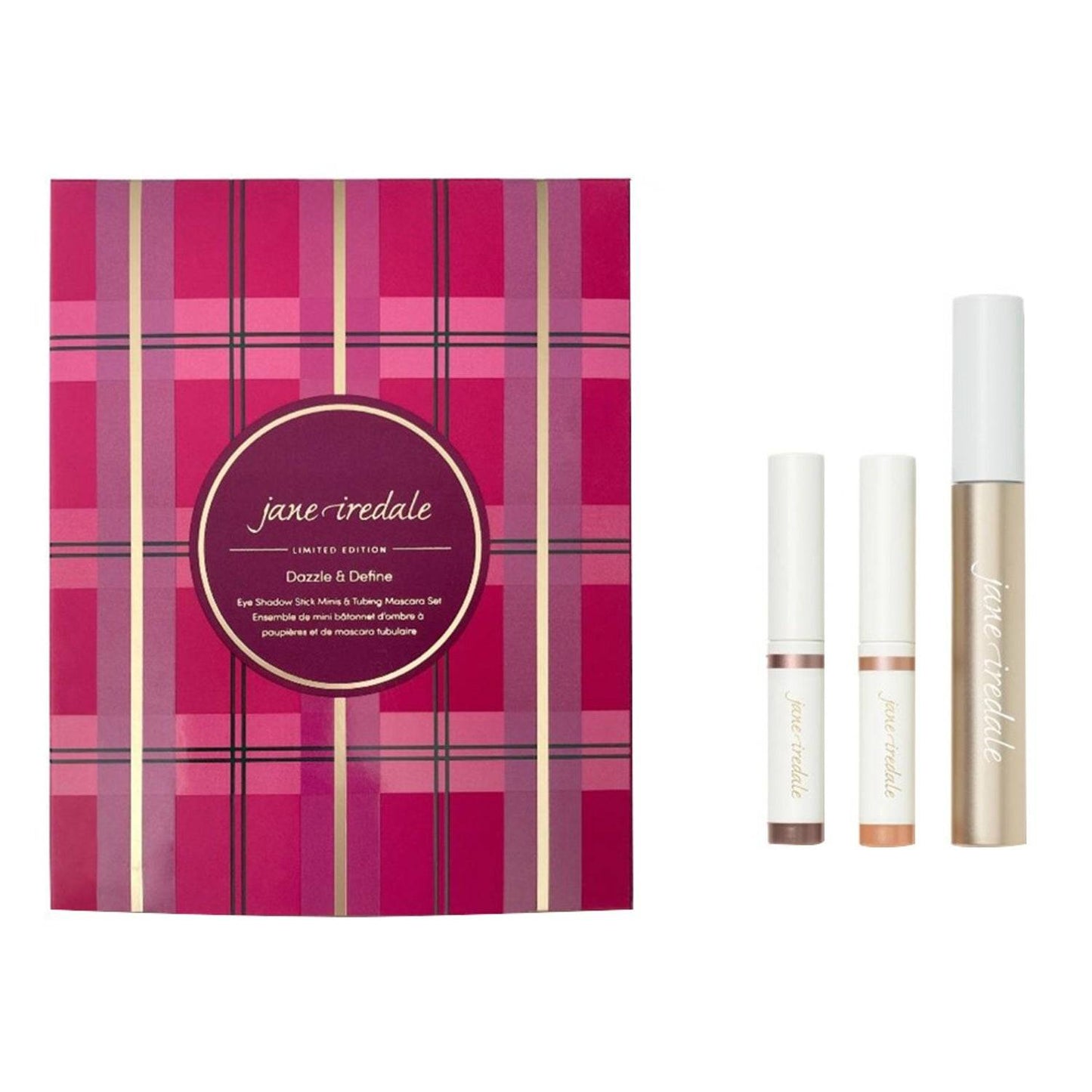 jane iredale Dazzle and Define Eyeshadow Stick Mini and Tubing Mascara Set