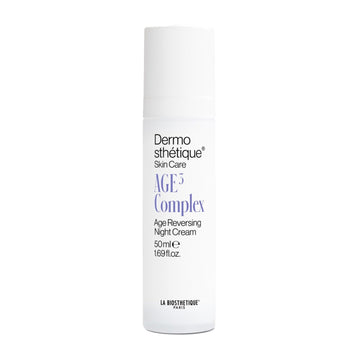 La Biosthetique AGE3 Night Cream bottle with AGE Reversing Complex, 50ml anti-aging moisturizer for face with Centella Asiatica and Niacinamide.