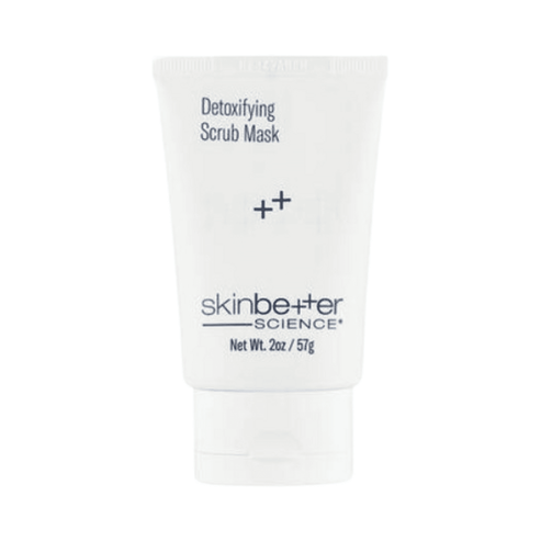 Skinbetter Science Detoxifying Scrub Mask in a 2oz tube for gentle exfoliation and skin detox. Ideal for oily skin and facial care routines.